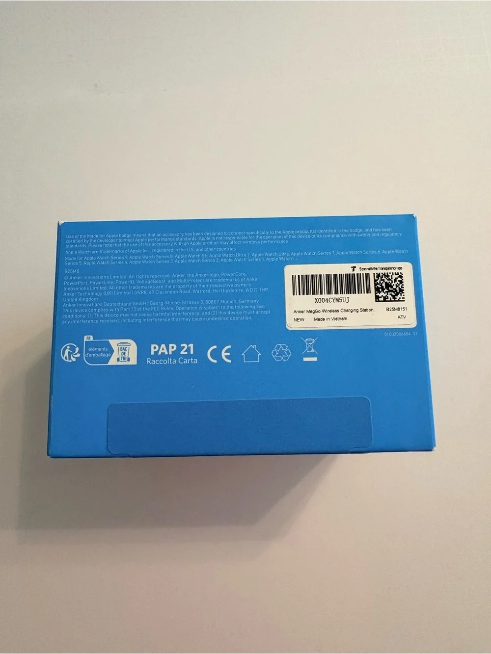 UNOPENED Anker Ultra-Compact 3-in-1 Qi2 Charger - Pink